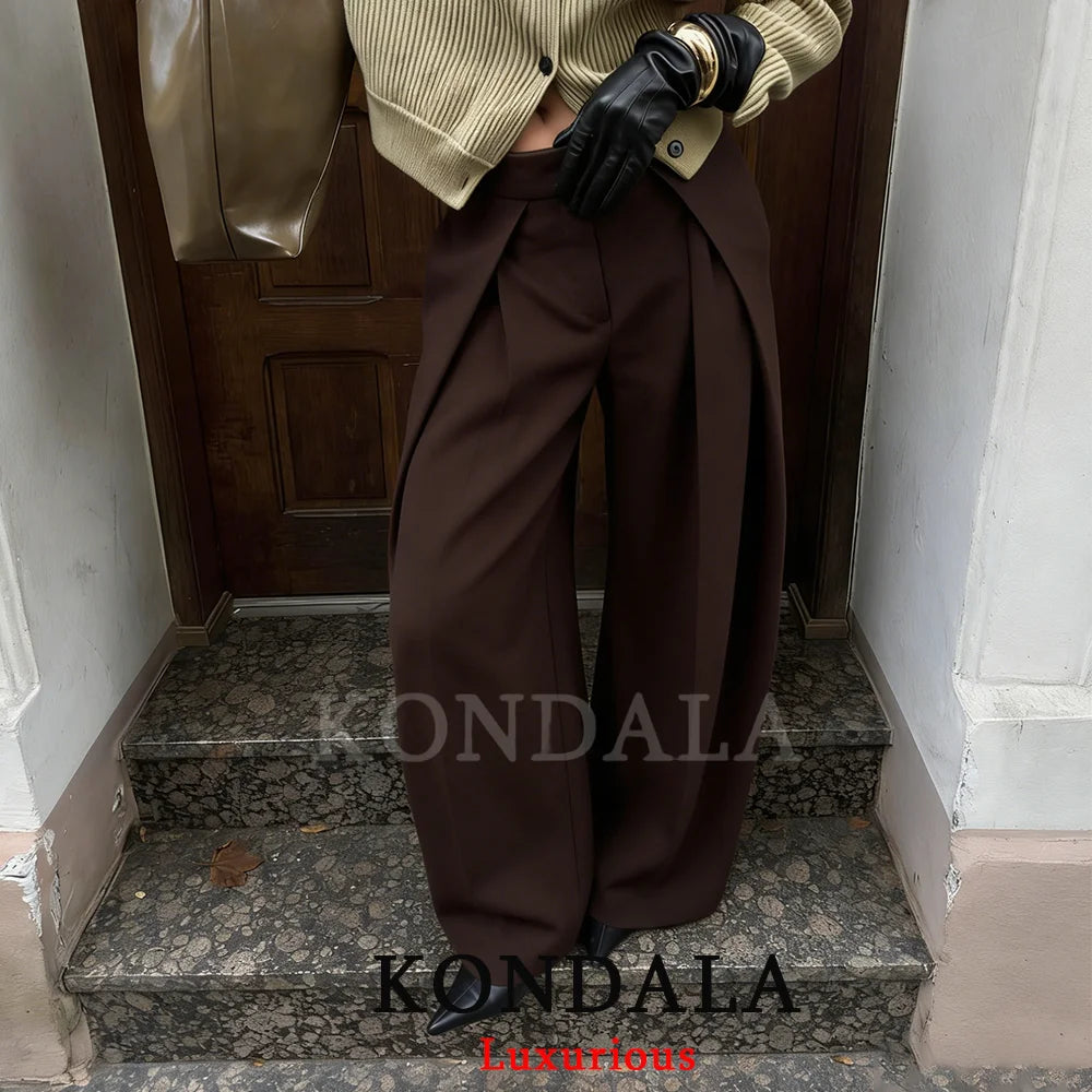 KONDALA Casual Chic Wide Leg Pants