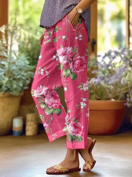 Ladies New Hot Plus Size Printed pants