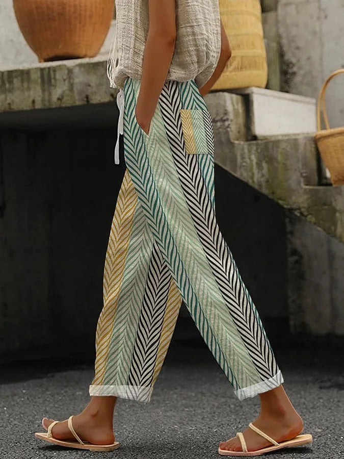 Ladies New Hot Plus Size Printed pants