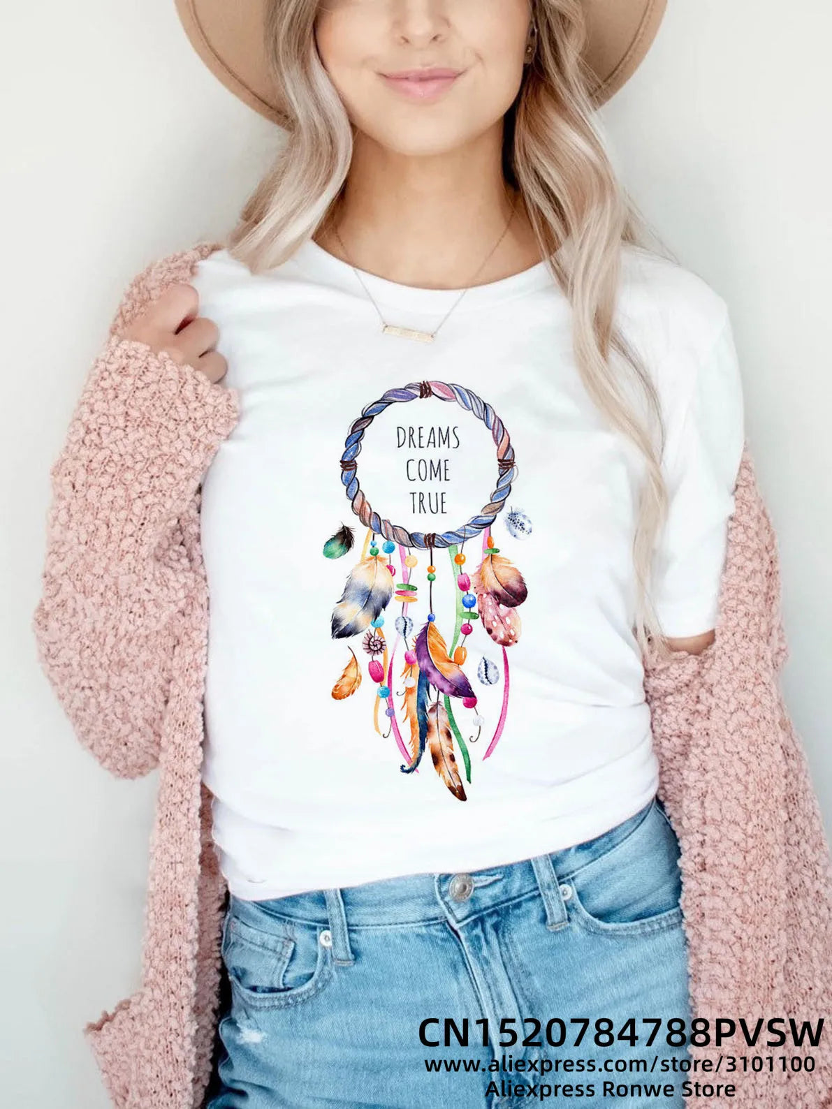Flower Butterfly Women Print T-shirt