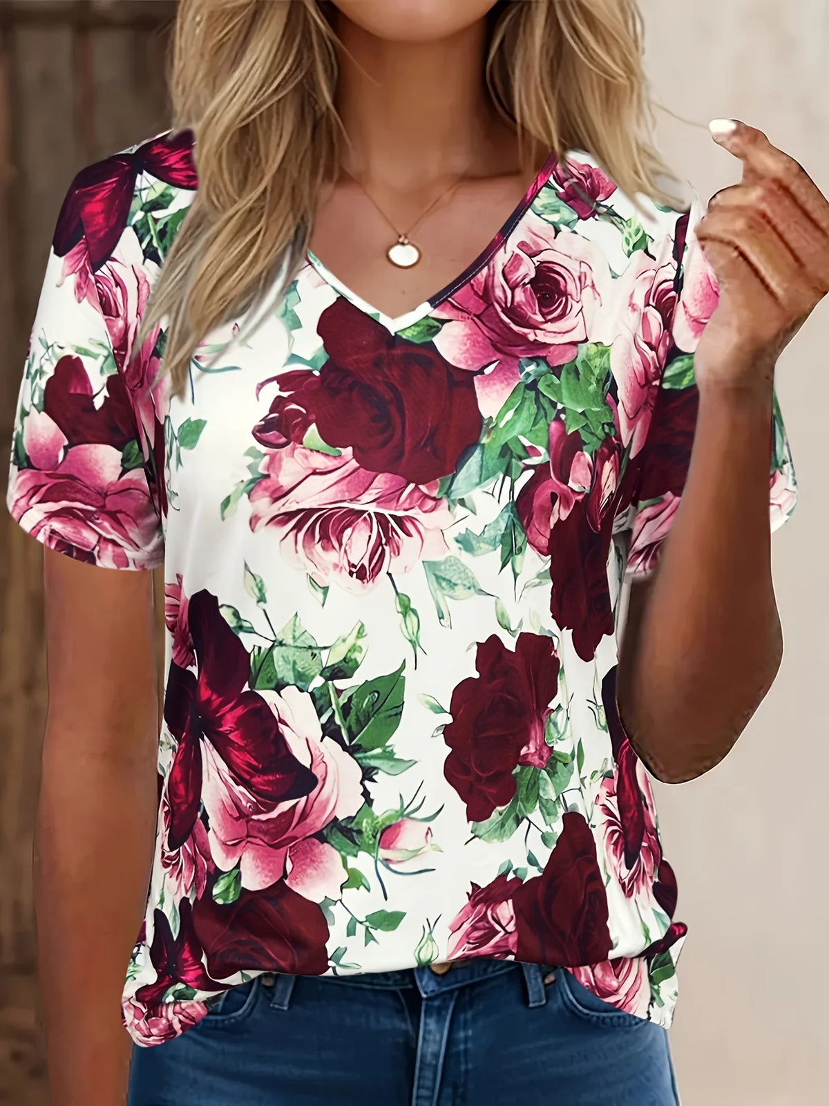 T-shirt women summer casual  T-shirt